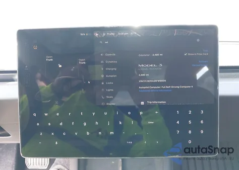 2025 Tesla Model 3 Long Range Rear-Wheel Drive из США, поврежденный, VIN 5YJ3E1EA2SF918505